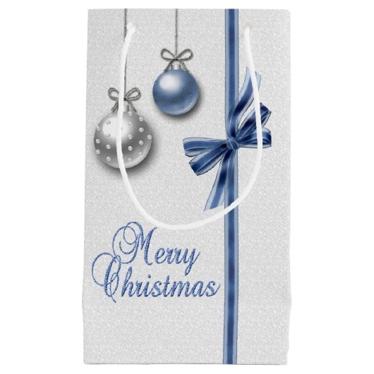 Shiny Elegant kerstballen Klein Cadeauzakje (Voorkant)