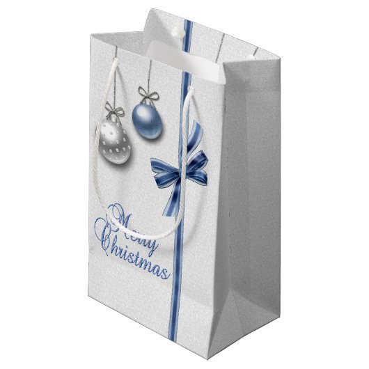 Shiny Elegant kerstballen Klein Cadeauzakje (Voorkant Gekanteld)