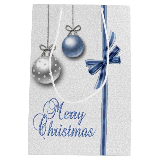 Shiny Elegant kerstballen Medium Cadeauzakje (Achterkant)