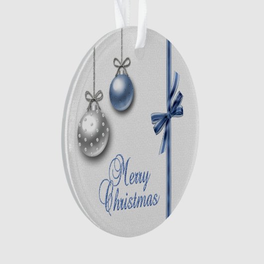 Shiny Elegant kerstballen Ornament (voorkant)