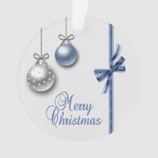 Shiny Elegant kerstballen Ornament (voorkant)