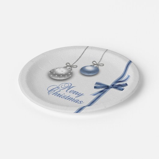 Shiny Elegant kerstballen Papieren Bordje (Gekanteld)