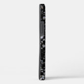 Shiny Glassy Bokeh Glitter Confetti en Black Case-Mate iPhone Case (Achterkant / Rechts)