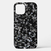 Shiny Glassy Bokeh Glitter Confetti en Black Case-Mate iPhone Case (Achterkant)