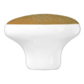Shiny Gold Art Keramische Knop (Zijkant)