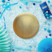 Shiny Gold Art Papieren Bordje (Feest)