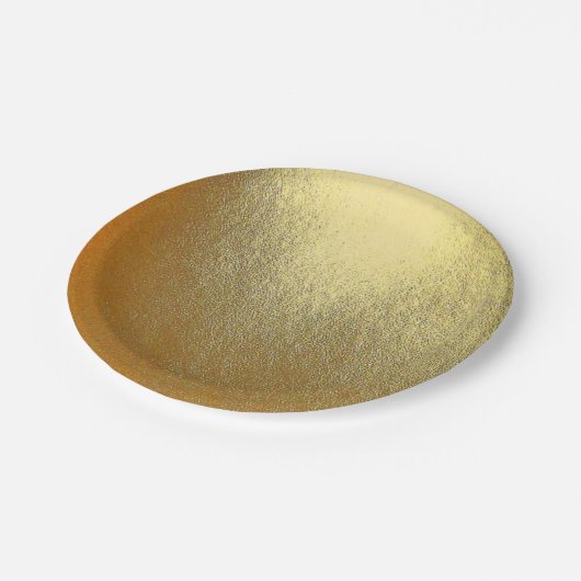 Shiny Gold Art Papieren Bordje (Gekanteld)