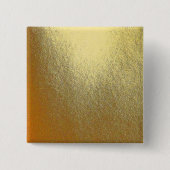 Shiny Gold Art Vierkante Button 5,1 Cm (Voorkant)
