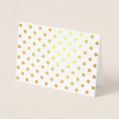 Shiny Gold Foil Polka Dots Folie Kaarten (Voorkant)