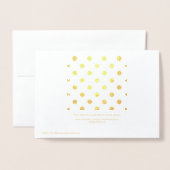 Shiny Gold Foil Polka Dots Folie Kaarten (Met envelop)