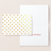 Shiny Gold Foil Polka Dots Folie Kaarten (Display)