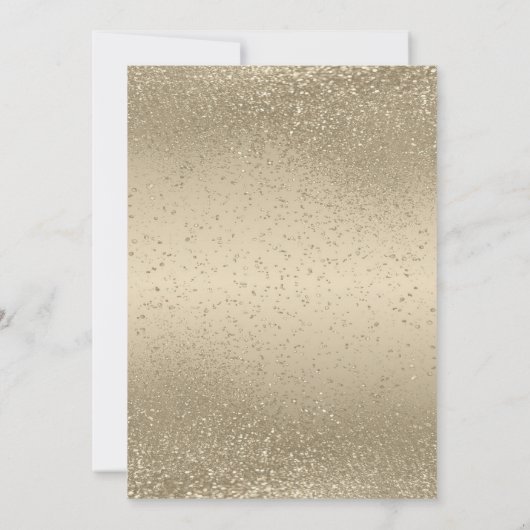 Shiny Gold Glitter Kaart (Achterkant)
