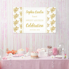 Shiny Gold Rozen Party Banner