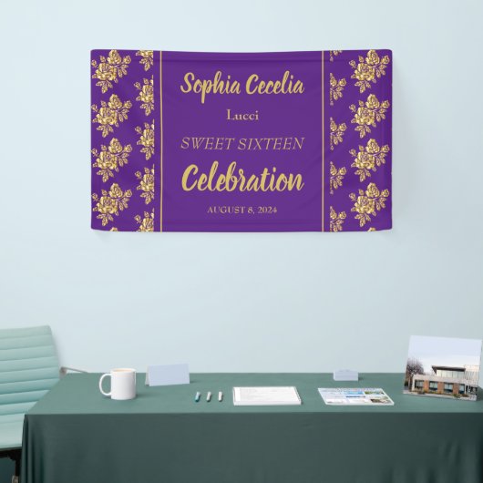 Shiny Gold Rozen Party Banner (Beurs)