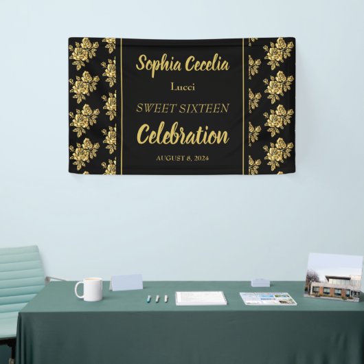 Shiny Gold Rozen Party Banner (Beurs)