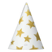 Shiny Gold Stars Pet Feesthoedjes (Links)