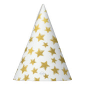 Shiny Gold Stars Pet van twee partijen Feesthoedjes (Links)