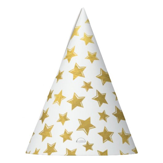 Shiny Gold Stars Pet van twee partijen Feesthoedjes (Links)