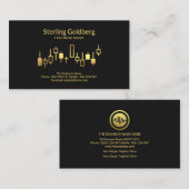 Shiny Gold Stock Exchange Graph Forex Dealer Visitekaartje (Voorkant / Achterkant)