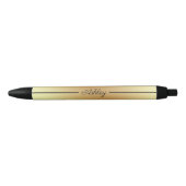 Shiny Gold Zwarte Inkt Pen (Voorkant)