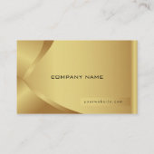 Shiny Golden Luxury Company Zakelijk Monogram Visitekaartje (Achterkant)