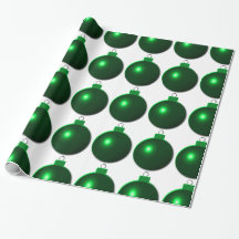 Shiny Green Kerstbal Ball Ornament