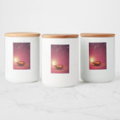 Shiny Happy Diwali Diya - Etiket voor voedselverpa (Flessen)