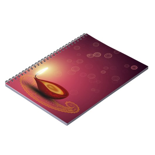 Shiny Happy Diwali Diya - Notitieboek (Linkerzijde)