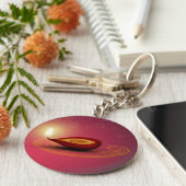 Shiny Happy Diwali Diya - Sleutelhanger (Zijkant)