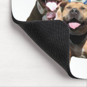 Shiny Happy Pit Bulls Mousepad Muismat (Hoek)