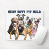 Shiny Happy Pit Bulls Mousepad Muismat (Met muis)