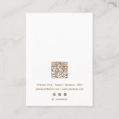 Shiny Holographic Aura Opal Stone Sieraden Display Visitekaartje (Achterkant)