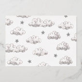 Shiny Laten we schoppen Ninja Karate Foto Verjaard Folie Uitnodiging (Achterkant)