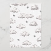 Shiny Laten we schoppen Ninja Martial Arts Verjaar Folie Uitnodiging (Achterkant)