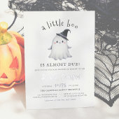 Shiny Little Boo Halloween Meisje Baby shower Folie Uitnodiging