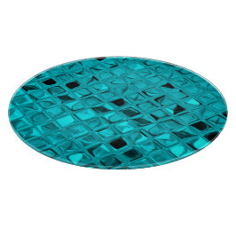 Shiny Metallic Blauwgroen Diamond Serpentine Snijplank