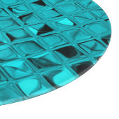 Shiny Metallic Blauwgroen Diamond Serpentine Snijplank (Hoek)