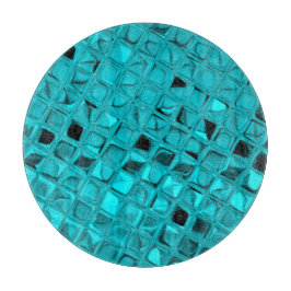 Shiny Metallic Blauwgroen Diamond Serpentine Snijplank