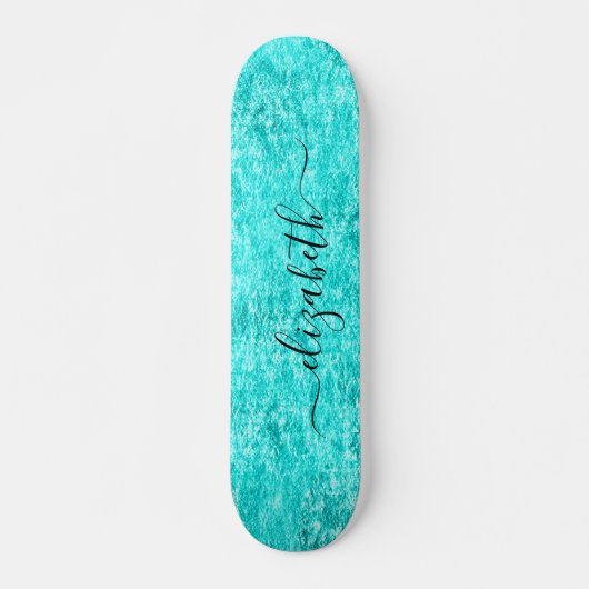 Shiny Mint Green Persoonlijk Persoonlijk Skateboard (Voorkant)