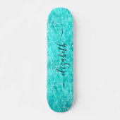 Shiny Mint Green Persoonlijk Skateboard (Voorkant)