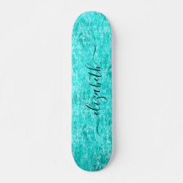 Shiny Mint Green Persoonlijk Skateboard