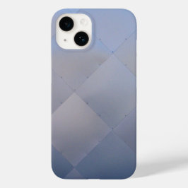 Shiny Modern Checkered Metal Blue Case-Mate iPhone Case