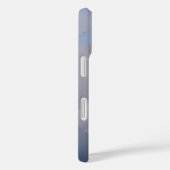 Shiny Modern Checkered Metal Blue Case-Mate iPhone Case (Achterkant / Rechts)