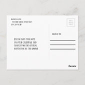 Shiny Navy Blue and Gold Photo Afstuderen Briefkaart (Achterkant)