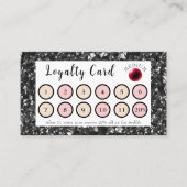 Shiny Obsidian & Red Crystal Ball Loyalty Kaart (Voorkant)