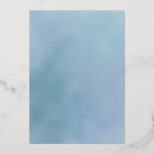 Shiny Oh Boy Eucalyptus Balloon Baby shower Folie Uitnodiging (Achterkant)