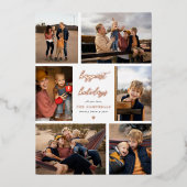 Shiny onze wens | Kerstbrief & 6 foto Folie Feestdagenkaart (Voorkant)