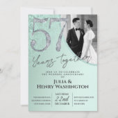 Shiny Ornate 58th Wedding Anniversary  Kaart (Voorkant)