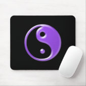 Shiny Paars Yin Yang Symbol Muismat (Met muis)