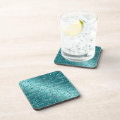 Shiny Paisley Turquoise Drankjes Onderzetter (Rechterzijde)